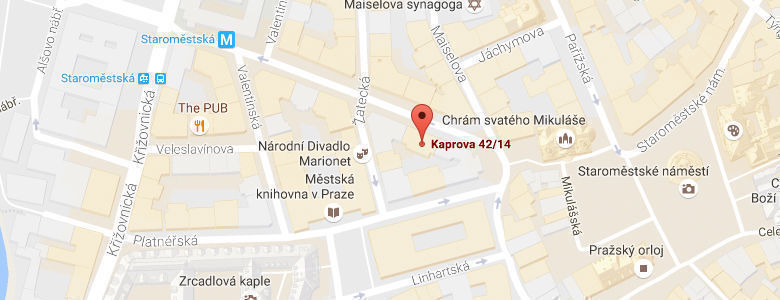 Kaprova 42/14, 110 00 Praha 1